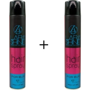 Lara Shine 2X400ML. Saç Spreyi For Bun Topuz Için