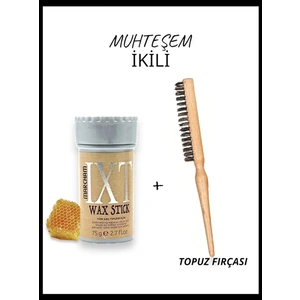 Hair Wax Stick 75GR - Saç Sabitleyici Berberstıckwax Topuz Fırçası