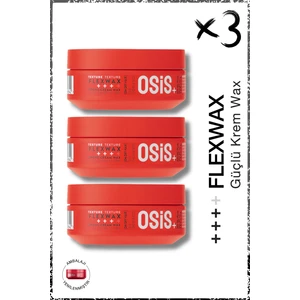 Flexwax Ultra Güçlü Doku Veren Krem Wax 85ML x 3 Adet | Yeniden Şekillendirilebilen Stiller