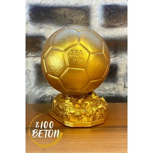 Craft 3D Atölye Ballon D'or (15 cm Boyunda)-Hediye Paketi ile Beraber Beton Biblo
