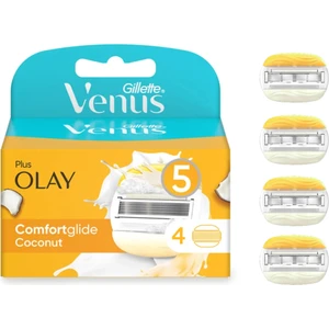 Gillette Venus Comfortglide Olay Kadın Yedek Tıraş Bıçağı 4'lü, 5 Bıçaklı Paslanmaz Çelik – Pürüzsüz ve Rahat Tıraş
