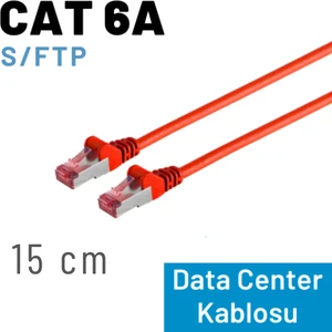 15 cm Cat 6A Kablo, S/ftp Ethernet Data Center Patch Kablo