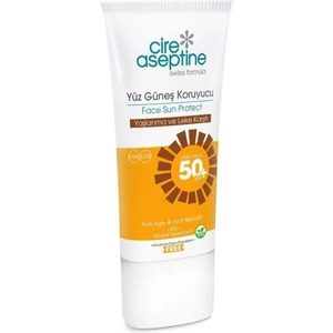 Cire Aseptine Yüz Güneş Koruyucu Spf 50 Yaşlanma ve Leke Karşıtı 50 ml