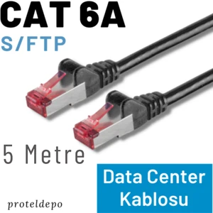 Cat 6A Kablo, S/ftp Ethernet Data Center Patch Kablo