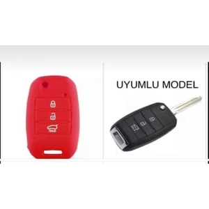 Şenyıldız Aksesuar Kia Rio Ceed Cerato Sportage Silikon Anahtar Koruma Kılıfı