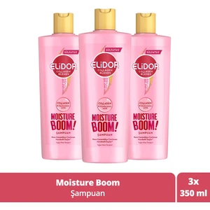 Collagen Blends Sülfatsız Saç Bakım Şampuanı Moisture Boom Yoğun Nem Terapisi 350 ml X3