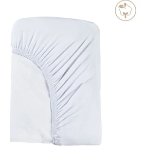 Tiny Lamb Organik Penye Beyaz Lastikli Çarşaf 100X200CM | Bebek Çarşafı