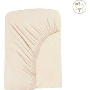 Tiny Lamb %100 Organik Penye Natur Lastikli Çarşaf 100X200CM Lastikli Bebek Çarşafı