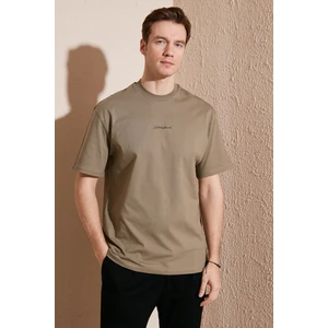 Pamuklu Relaxed Fit Sıfır Yaka T Shirt Erkek T Shirt 5902702