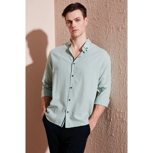 Regular Fit Düğmeli Yaka % 100 Pamuk Gömlek Erkek Gömlek CF20S111871