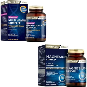 Multivitamin Mineral Complex Kadın 60 Tablet + Nutraxin Magnesium Complex 60 Tablet