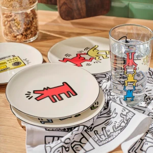 Bella Maison Keith Haring Porselen Pasta Tabağı 4'lü (19 Cm)
