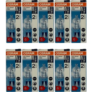 Halopin Pro 50W (60W) 2800K (Sarı Işık) G9 Duylu Halojen Ampul (10 Adet)