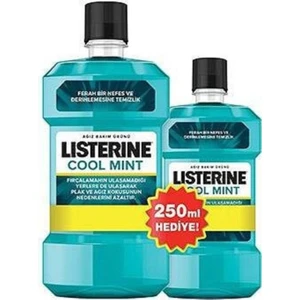 Gargara Listerine Cool Mint Ağız Bakım Suyu 500 + 250