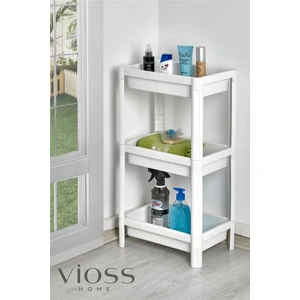 Vioss Home 3 Katlı Vesken Raf | Banyo Mutfak Düzenleyici Kare Raf Organizer