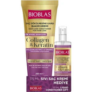 Saç Dökülmesine Karşı Bakım Kremi 250ML Collagen&keratin 115 ml Sıvı Saç Kremi Hediye!!!