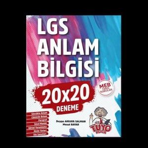Tüyo Hoca Yayınları LGS Anlam Bilgisi 20 x 20 Deneme