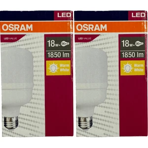 18W (96W) 3000K (Sarı Işık) E27 Duylu LED Torch Ampul (2 Adet)