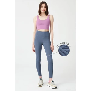 Los Ojos Yüksek Bel Kışlık Içi Polarlı Spor Tayt Fleece