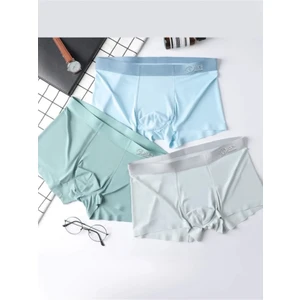 Ece's Design Dikişsiz Buz Ipek Ter Uzaklaştıran Spor Özel Tasarım Erkek Iç Giyim 3 Parça 1010 Boxer