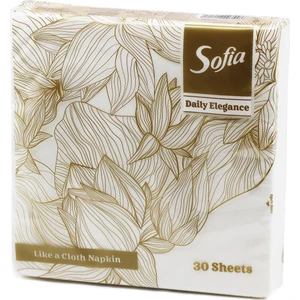 Kumaş Dokulu Lüks Beyaz Peçete 33X33 - 30 Adet
