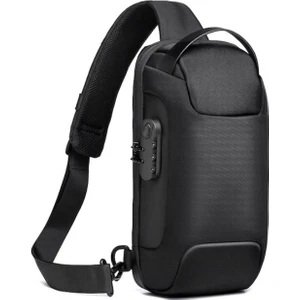 9530 USB Sarj Portlu ve Kilitli Omuz ve Göğüs Çantası