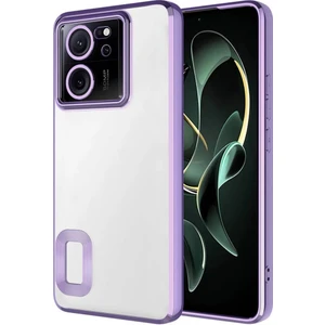 Xiaomi 13T Pro Kılıf Köşeleri Renkli Şeffaf Kamera Korumalı Silikon Luxury Kapak