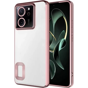 Xiaomi 13T Pro Kılıf Köşeleri Renkli Şeffaf Kamera Korumalı Silikon Luxury Kapak