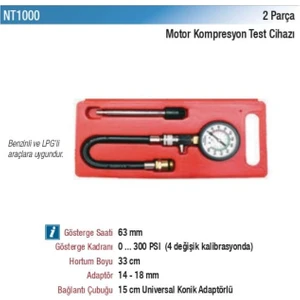 Nt Tools Motor Kompresyon Test Cihazı 2 Parça NT1000