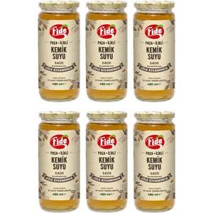 Paça + İlikli Kemik Suyu Jöle Kıvamında Sade 6 x 480 ML