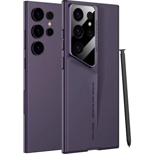 M.tk moveteck Samsung Galaxy S24 Ultra Kılıf Parlak Kamera Çerceve Korumalı Ultra Ince Hayalet Sert Kapak Rubber