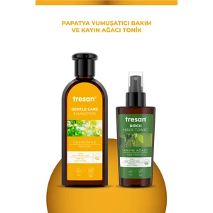 Papatya Yumuşatıcı Bakım Şampuanı Her Tip Saç Için 300 ml + Tresan Kayın Ağacı Özlü ve Canlandırıcı Saç Toniği 125 ml