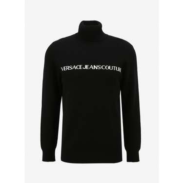 Versace Jeans Couture Yarım Balıkçı Yaka Slim Fit Siyah - Fiyatı