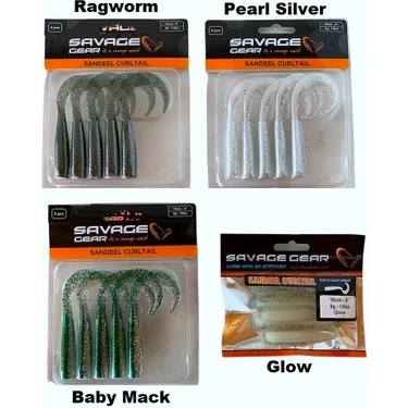 Savage Gear Lb Sandeel Curltail Silikon Yem 10cm 5gr Adet Fiyatı