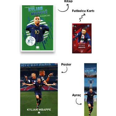 Futbolun Dahileri Kylian Mbappe - B. Muroski + Futbolcu Kartı - Poster -