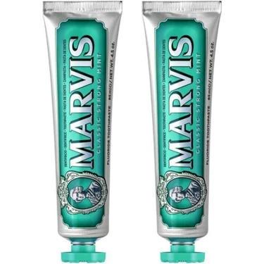 Marvis Classic Strong Mint Ferahlatıcı Diş Macunu 85 ml x 2 Nane Aromalı Özel