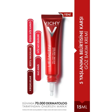 Vichy Liftactiv Collagen Specialist Yaşlanma Belirtilerine Karşı Göz Bakım Kremi