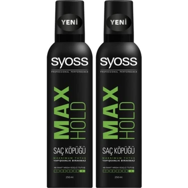 Syoss Max Hold Köpük 250 ml x 2