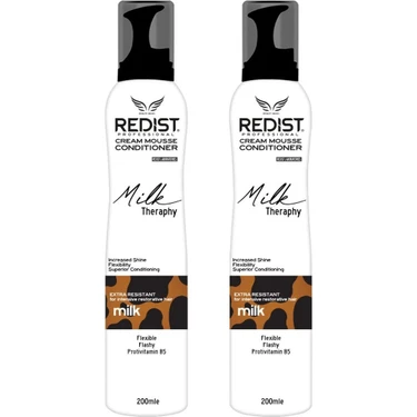 Redist  2 Adet Milk Therapy Bakım Köpüğü 200 ml |Nemlendirici ve Yumuşatıcı
