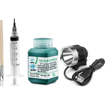 Yeşil Yağ Stili Uv Kür Lambası Lehim Maskesi Yeşil Yağlı Boya Telefon Devre Pcb Tamir Aracı Için Aşındırıcı Ark Oluşumunu Önlemek Fırça Iğne ile (Yurt Dışından) fiyatları