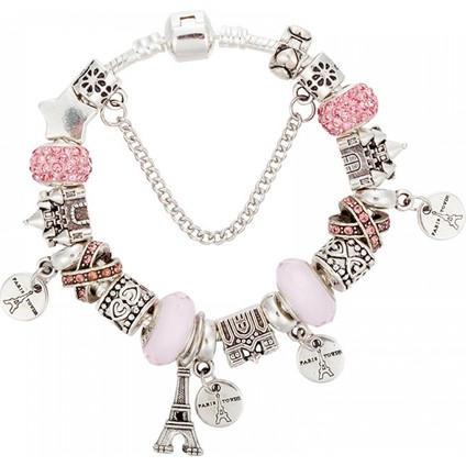 Kadın Charm Yılan Kemik Zinciri, Eyfel Kulesi Kolye Boncuklu Bileklik, Çoğu Bileğe Uyuyor, Kadınlar Için En Iyi Tatil Hediyesi (Boyut: 17CM) (Yurt Dışından)