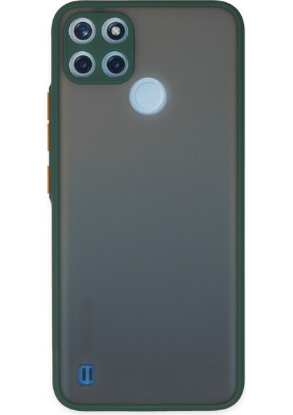 Realme C25Y Kılıf Montreal Silikon Kapak - Yeşil 300099