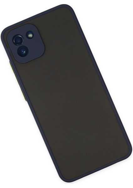 Samsung Galaxy A03 Kılıf Montreal Silikon Kapak - Lacivert 300099