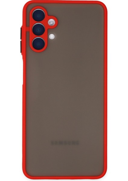 Samsung Galaxy A04S Kılıf Montreal Silikon Kapak - Kırmızı 300099
