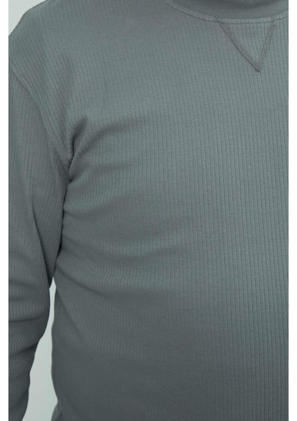Hscstore Erkek Basic Açık Haki Sweatshirt - 2816 fırsatları
