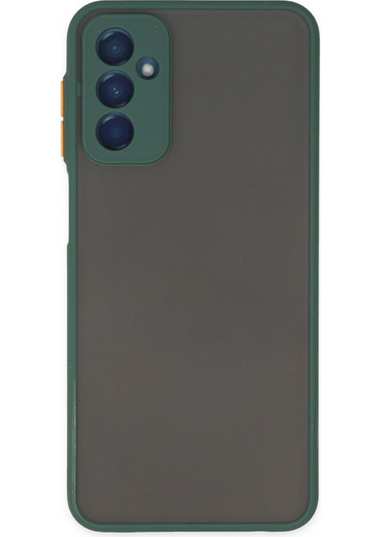 Samsung Galaxy M13 Kılıf Montreal Silikon Kapak - Yeşil 300099