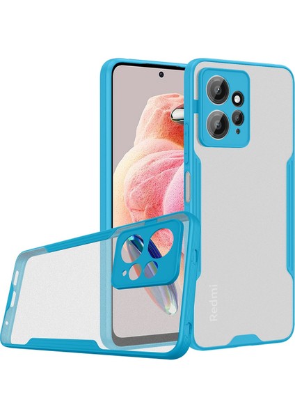 Xiaomi Redmi Note 12 4g Kılıf Platin Silikon - Mavi 300099