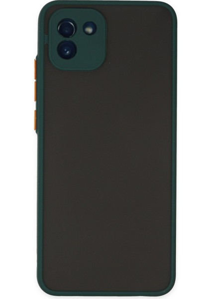 Samsung Galaxy A03 Kılıf Montreal Silikon Kapak - Yeşil 300099