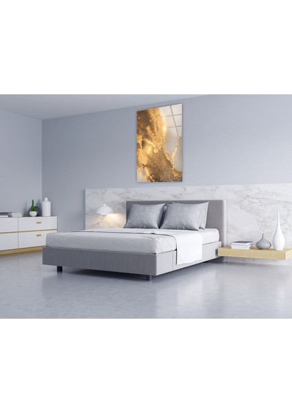 Kahverengi Soyut Temperli Cam Duvar Tablosu fırsatları