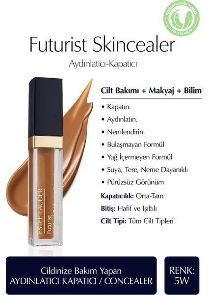 Estee Lauder Futurist Brightening Skincealer - Aydınlatıcı Kapatıcı / Concealer 6ml, Renk: 5W